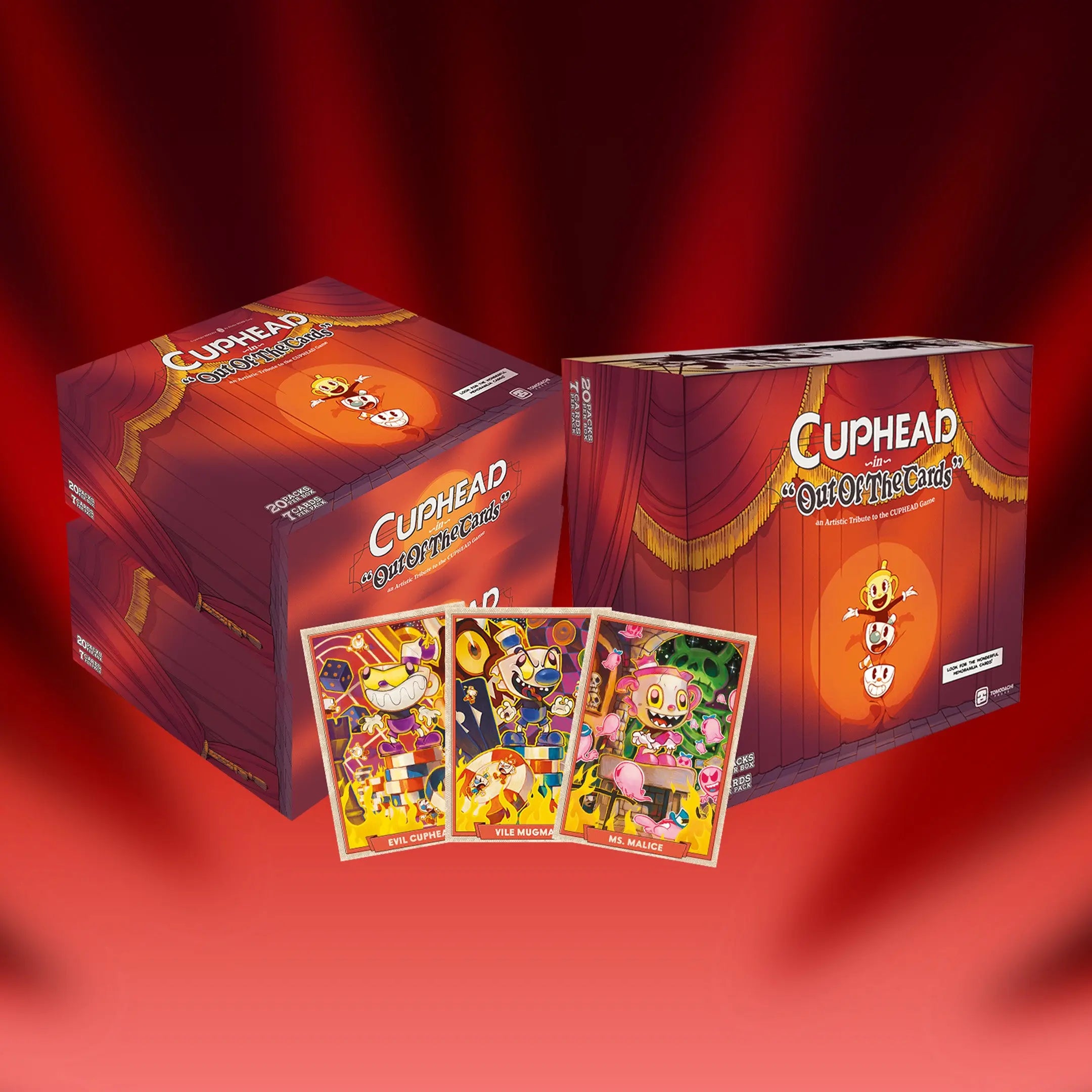 Tomodachi Press Cuphead box promo