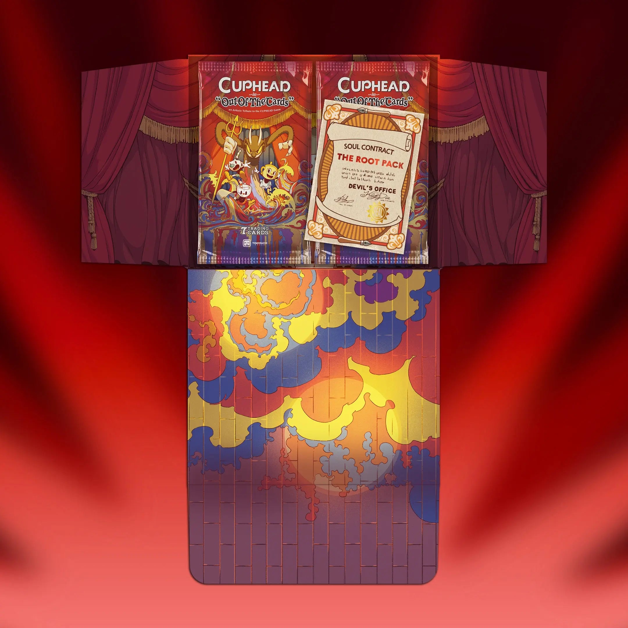 Tomodachi Press Cuphead box aperto