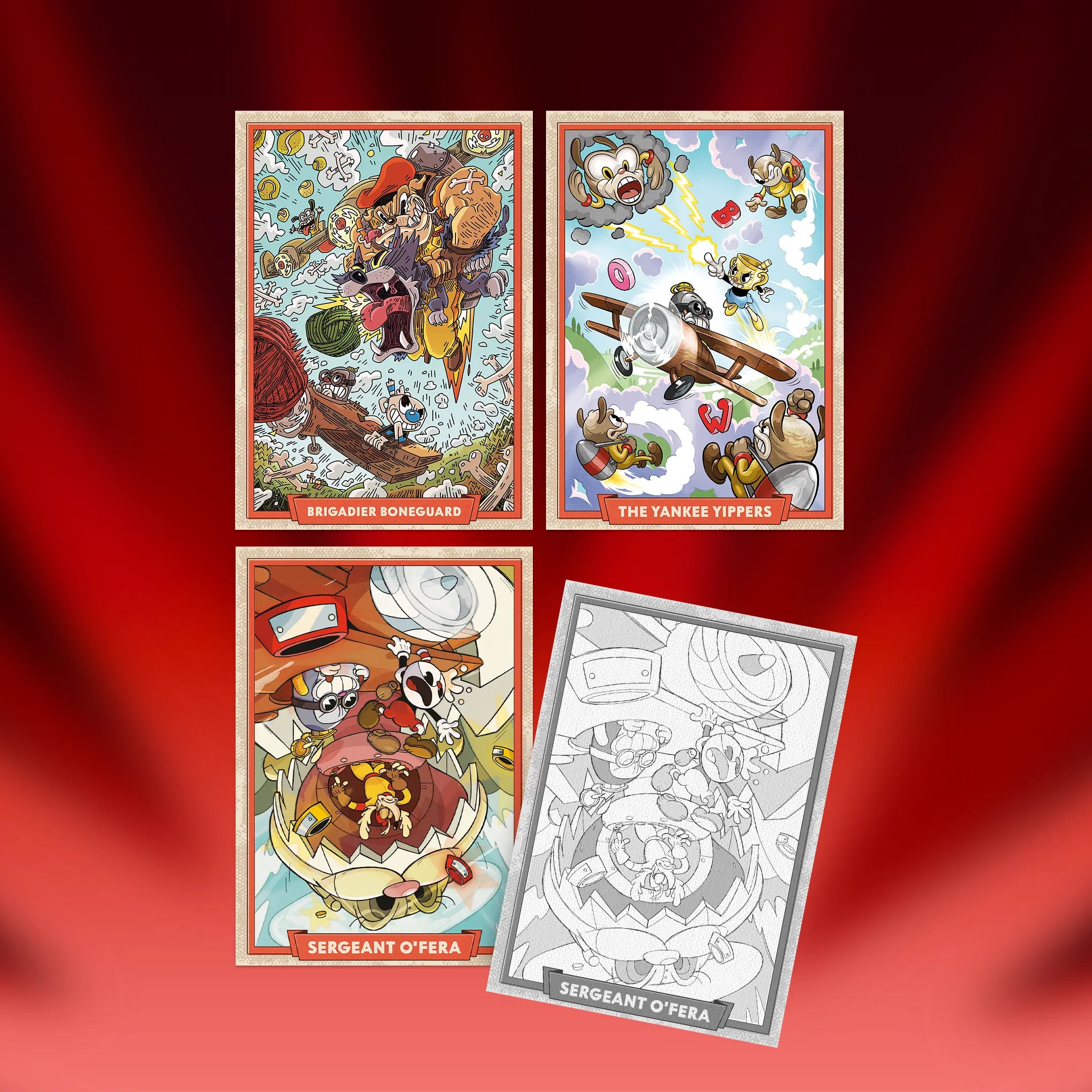 Tomodachi Press Cuphead box carte